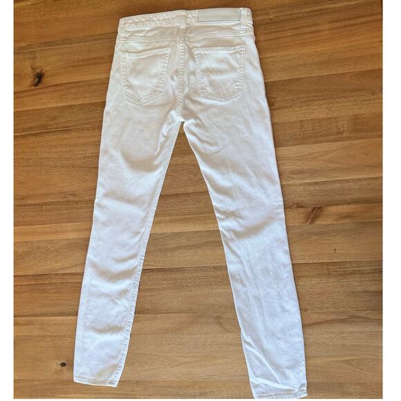 Each x Other Jeans Low Rise White Denim Size 26 Paris Designer S14G16079 - Picture 9 of 15
